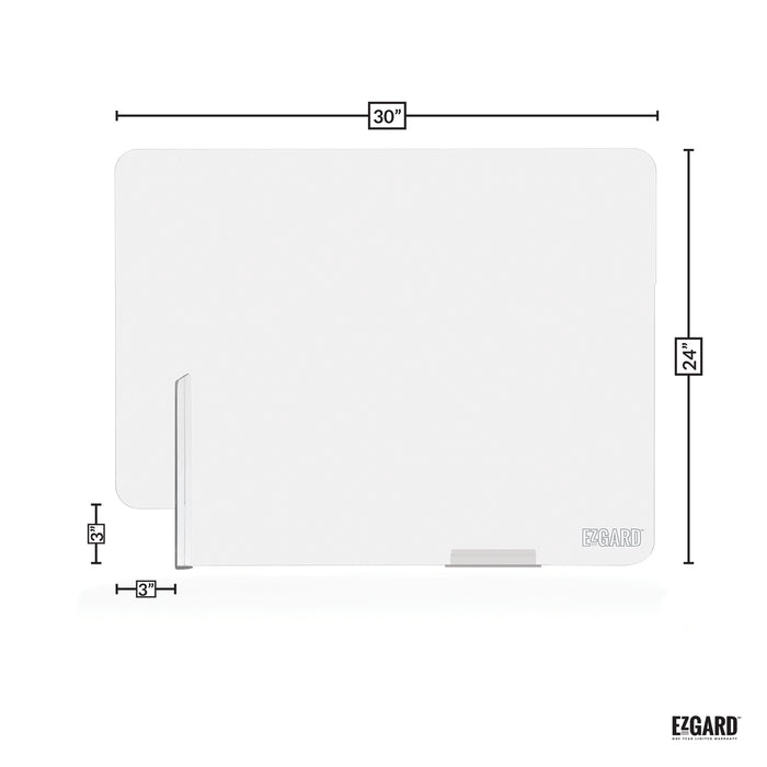 Protective Plexiglass barrier for workplaces