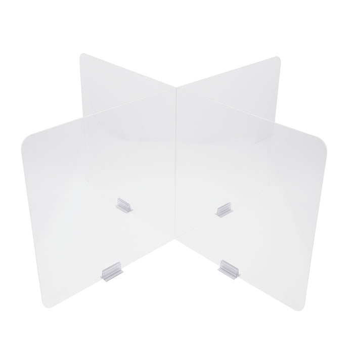 Plexiglass Table Top Divider | Ideal for Schools and Boardrooms | TableShield 47" by EZGARD