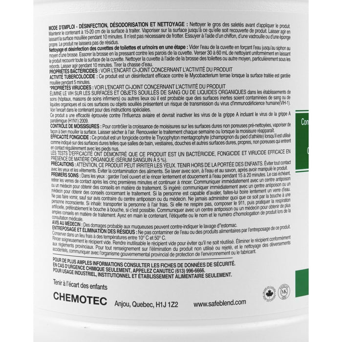 Saniblend Disinfectant - Specially formulated to sanitize and deodorize pre-cleaned hard surfaces | 4 Litre