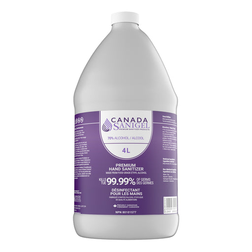 Canada Sanigel Premium Hand Sanitizer Gel | 4 Litre Bottle